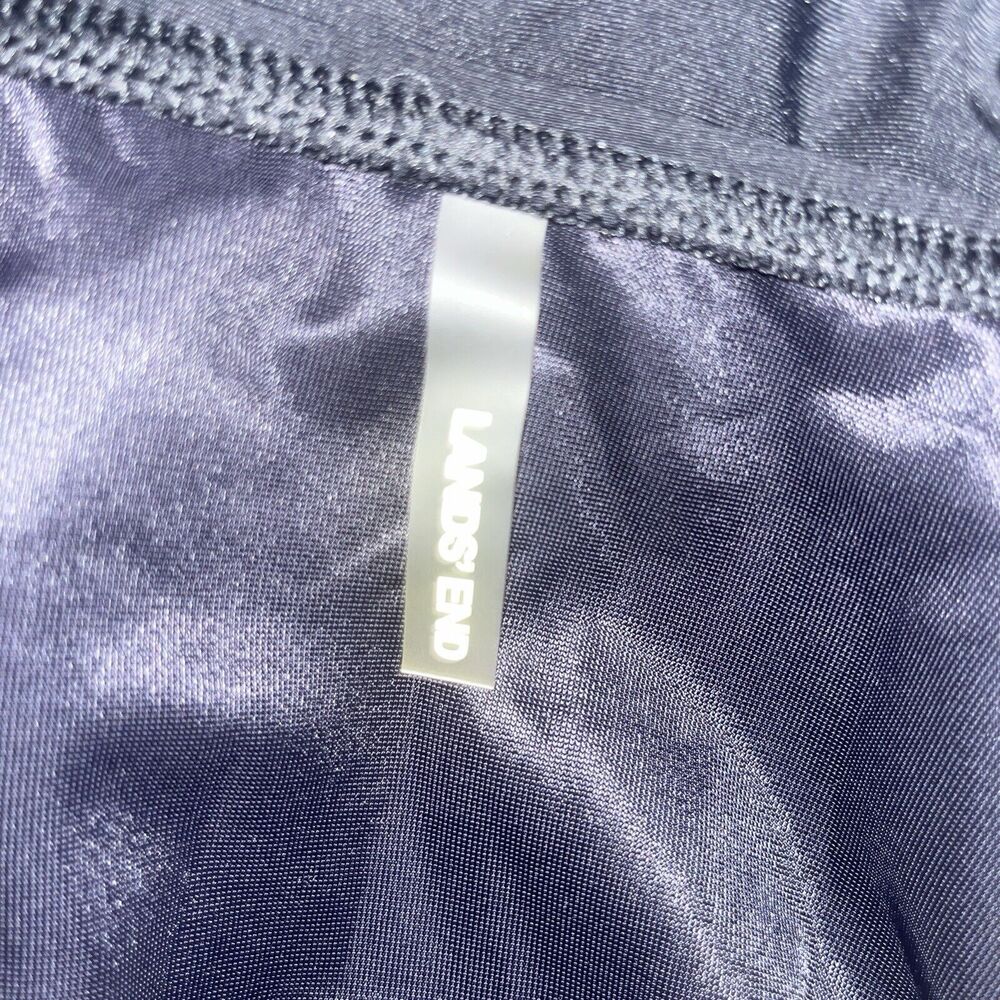 Lands End Womens One Piece Swim Suit Black Skirt 4 Preppy Modest Classic Minimal - Picture 6 of 10